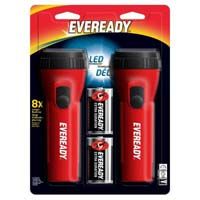 2PK LED ECON FLASHLIGHT