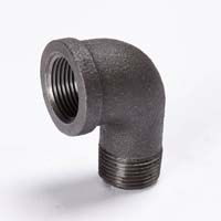 3/4 BLK STREET ELBOW