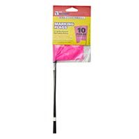 10PK 15" PNK FLUO FLAG
