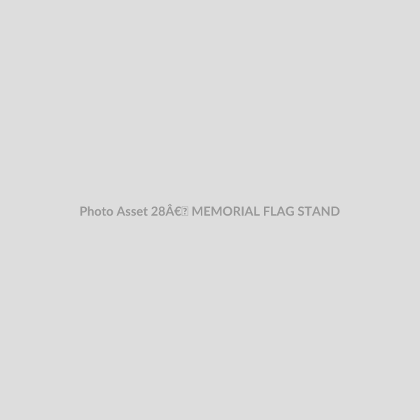 28Â€ MEMORIAL FLAG STAND