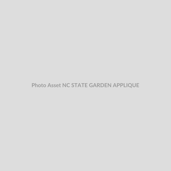 NC STATE GARDEN APPLIQUE
