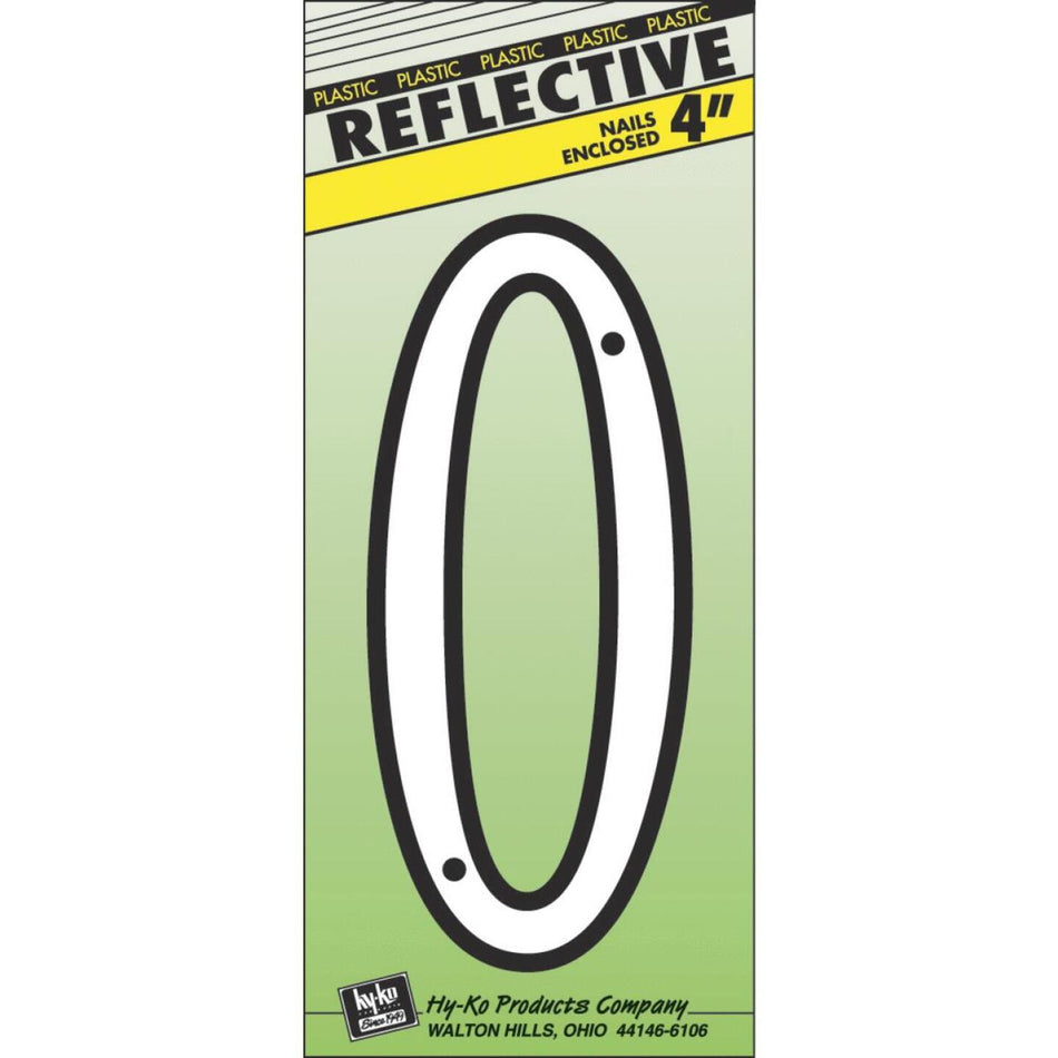 Hy-Ko 4 In. White House Number Zero