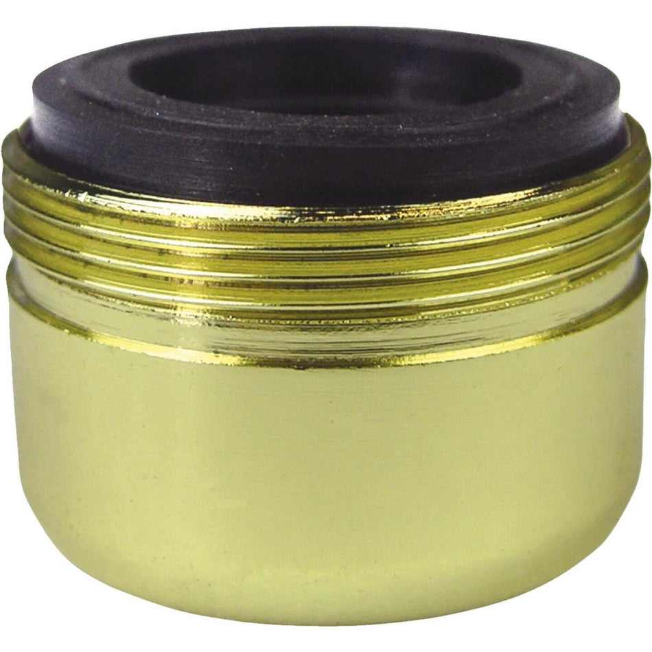 Lasco 1.8 GPM 55/64 In. Male Dual Thread Aerator, Polished Brass