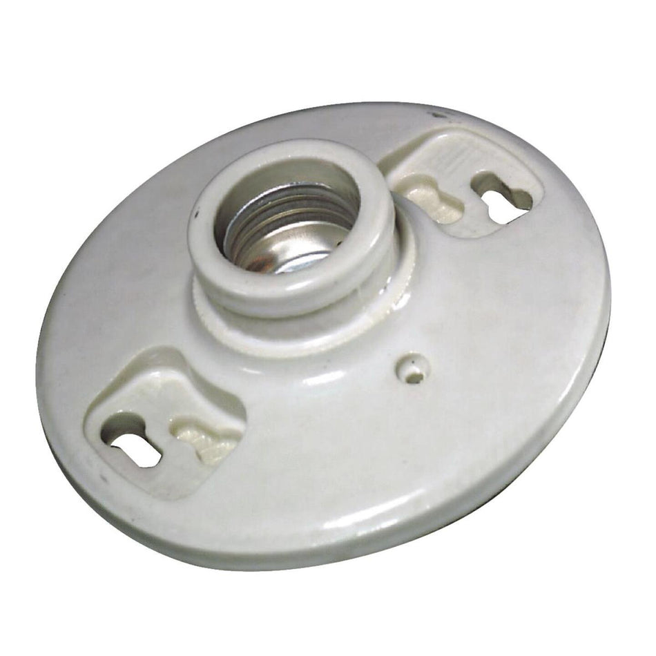 Leviton White Porcelain Incandescent Keyless Lampholder