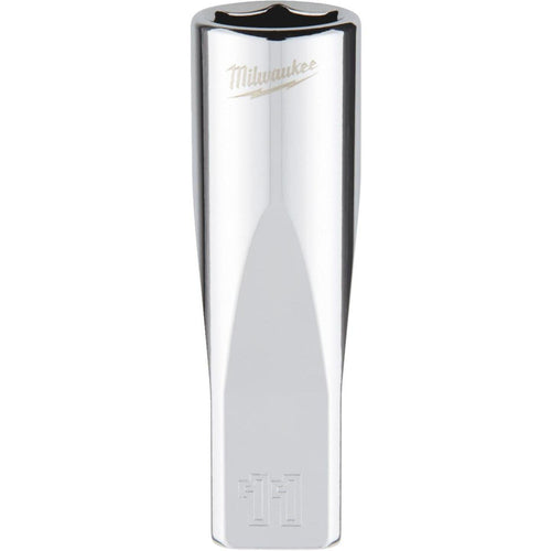 Milwaukee 1/4 In. Drive 11 mm 6-Point Deep Metric Socket with FOUR FLAT Sides