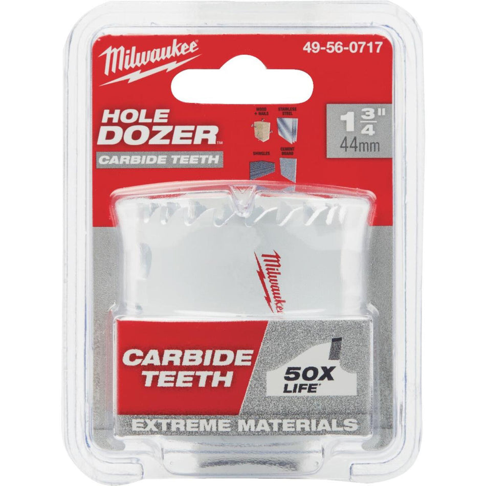 Milwaukee Hole Dozer 1-3/4 In. Hole Saw with Carbide Teeth