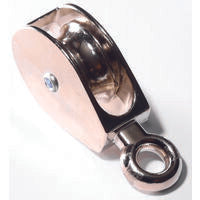 Campbell 1-1/4" Pulley, Single Sheave, Rigid Eye