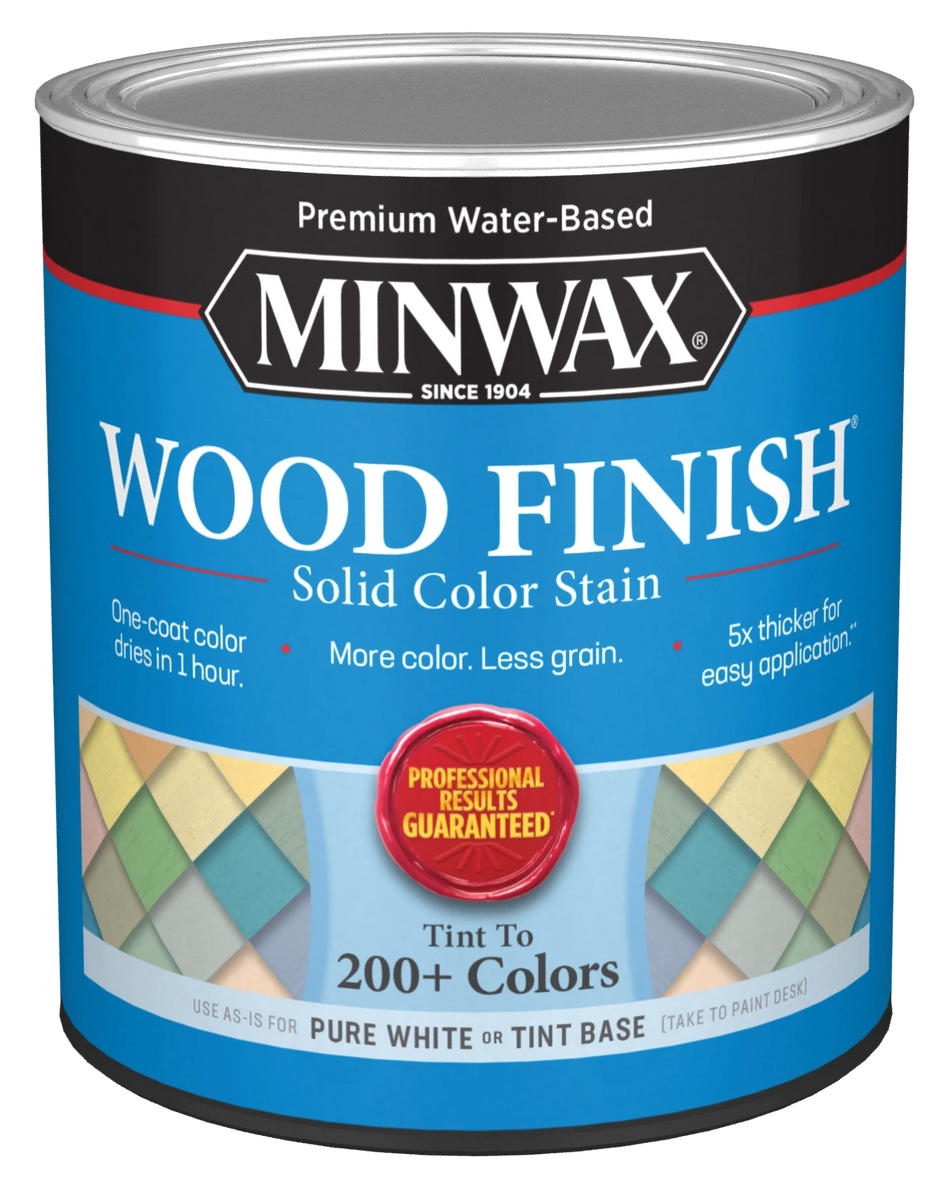 MINWAX® Wood Finish® Water-Based Solid Color Stain, Quart