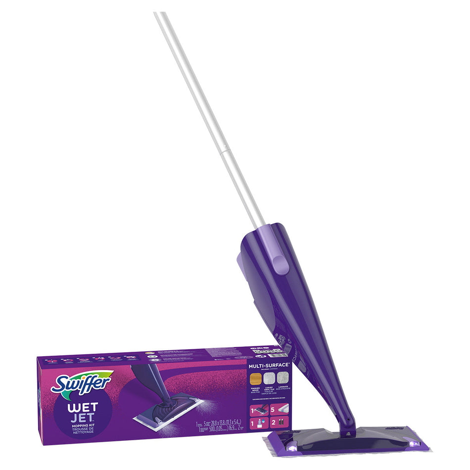 Swiffer® WetJet Mopping System, 46" Handle