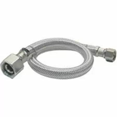 Plumb Pak Sink Supply Tube, 3/8" X 3/8" X 20", Stainless Steel