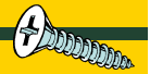 Midwest Fastener Slotted Hex Washer Sheet Metal Screws #10 x 2"