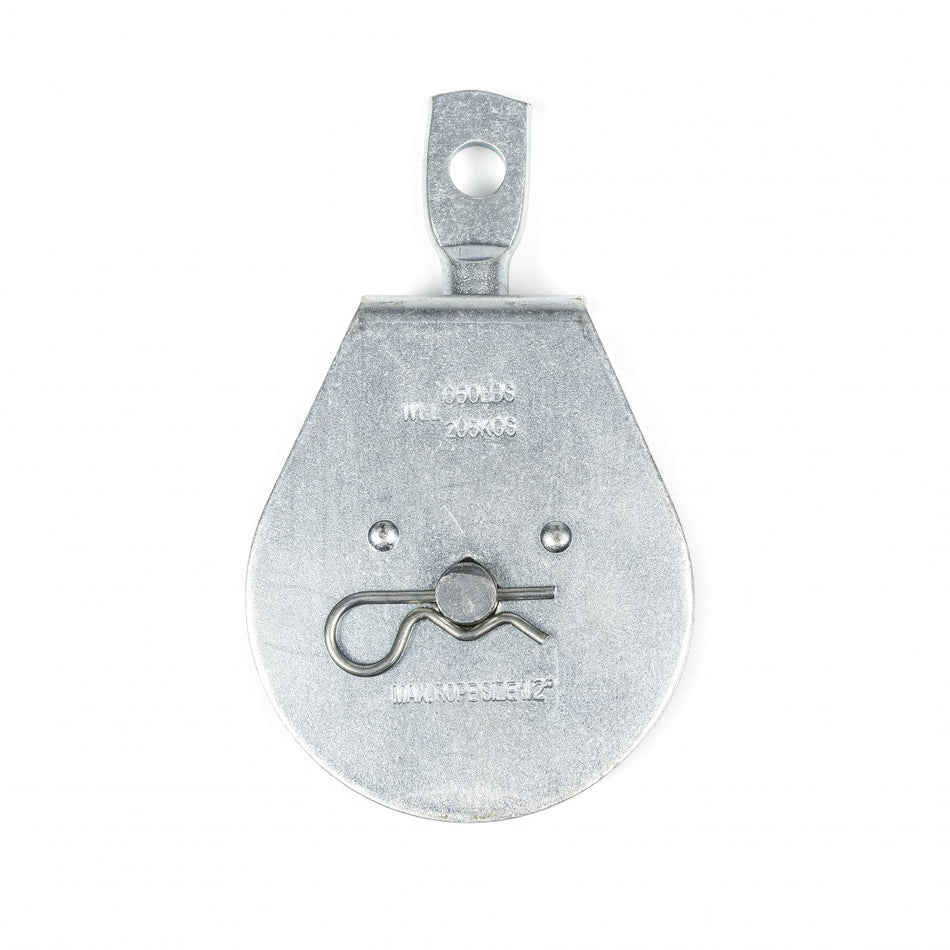 Apex Campbell 2" Heavy Duty Steel Pulley, Single Sheave, Swivel Eye