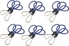 Everest 36" inch Tie Strap Bungee Cord Blue with Carabiners Hooks Bungee-O Net 6-Packs