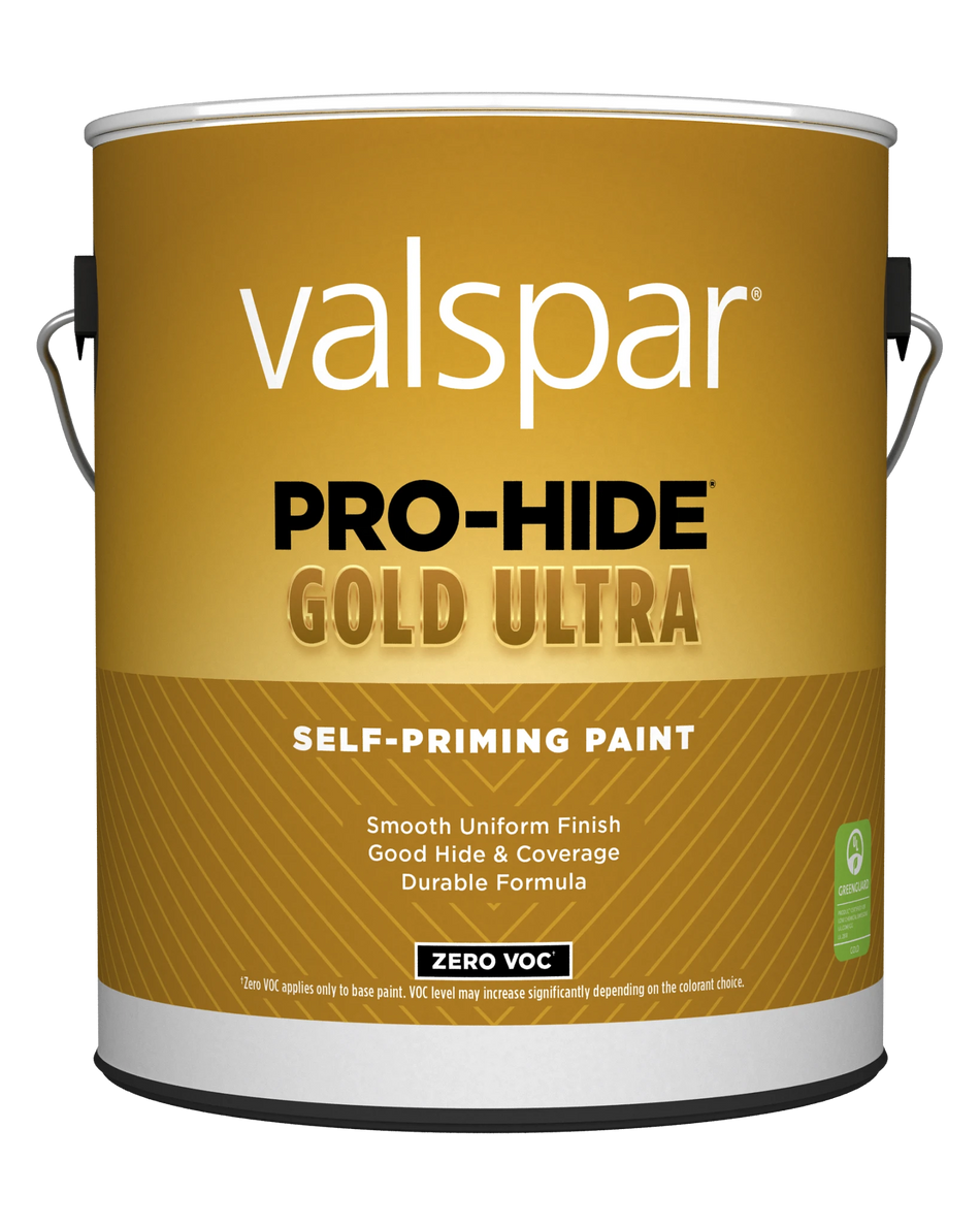 Valspar® Pro-Hide® Gold Ultra Interior Self-Priming Paint Flat 1 Gallon Super One Coat White