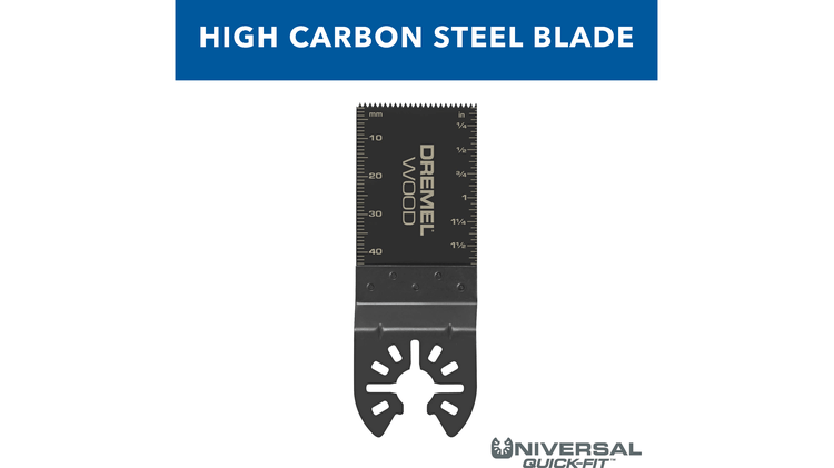 Dremel Universal Quick Fit 1-1/4 in. Wood Flush Cutting Oscillating Multi-Tool Blade (1-Piece)