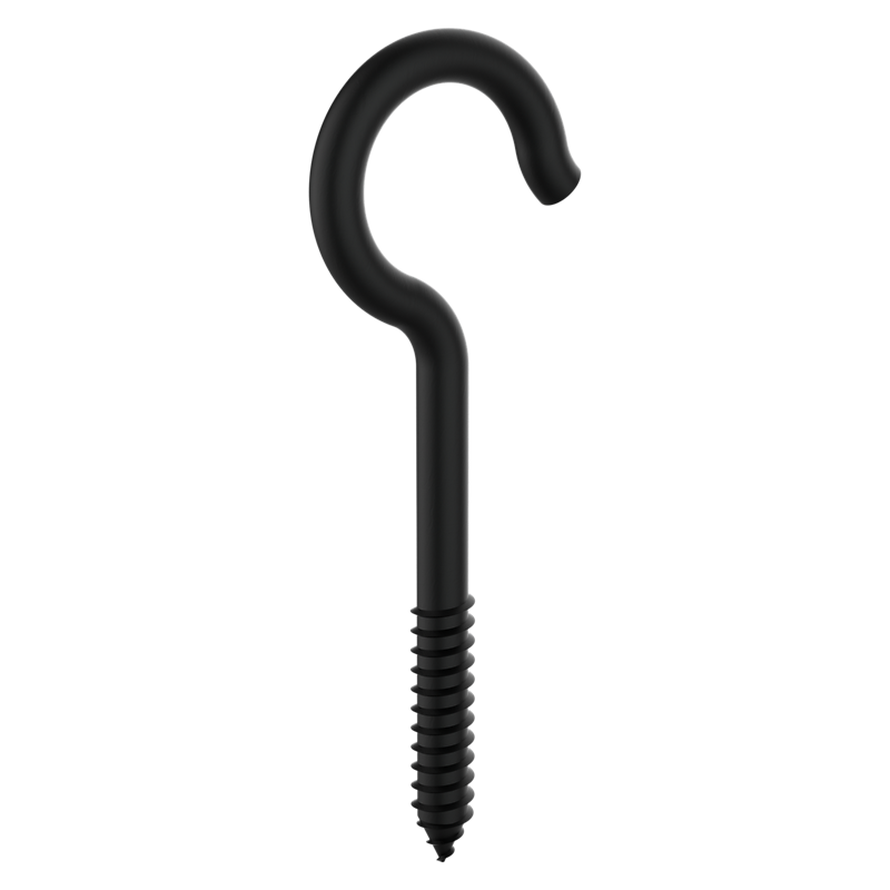 National Hardware Ceiling Hooks #0, 4-5/16", Storm Shine