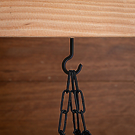 National Hardware Ceiling Hooks #0, 4-5/16", Storm Shine