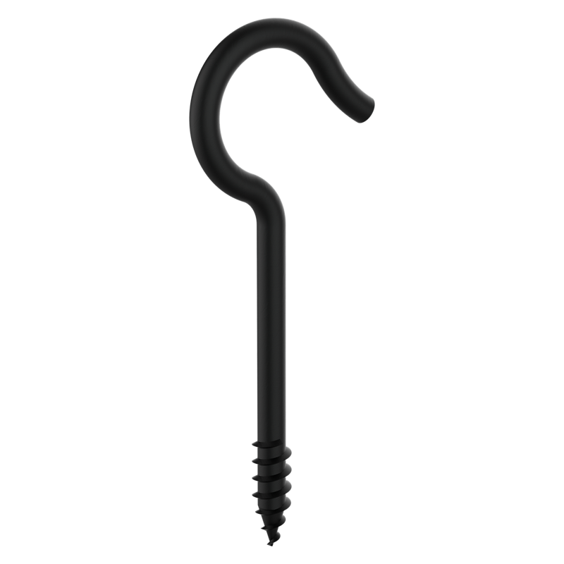 National Hardware Ceiling Hooks #6, 3-3/8", Storm Shine