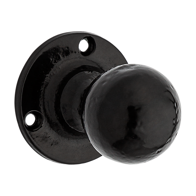 National Hardware Decorative Knob Pull 2.87", Black