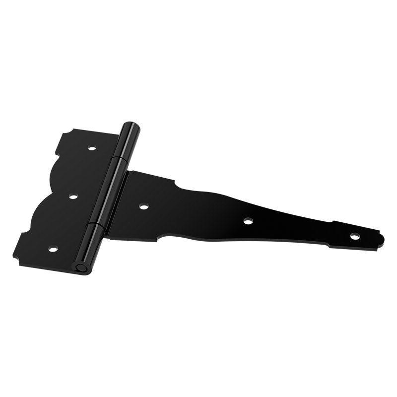 National Hardware Decorative T Hinge 10", Black
