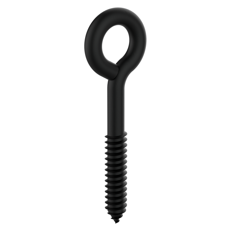 National Hardware Lag Screw Eyes 3/8" x 4-1/2", Storm Shine