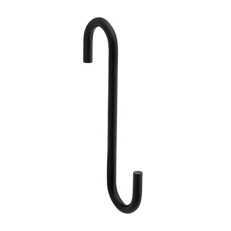 National Hardware Modern S Hook Small 4-3/4-in, Black