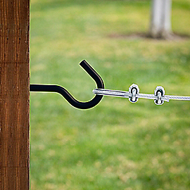 National Hardware Screw Hook 1/4" X 4-1/4", Storm Shine