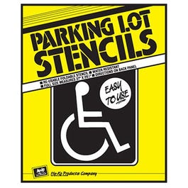 "Handicapped Parking Lot" Sign, 15 x 20-In.