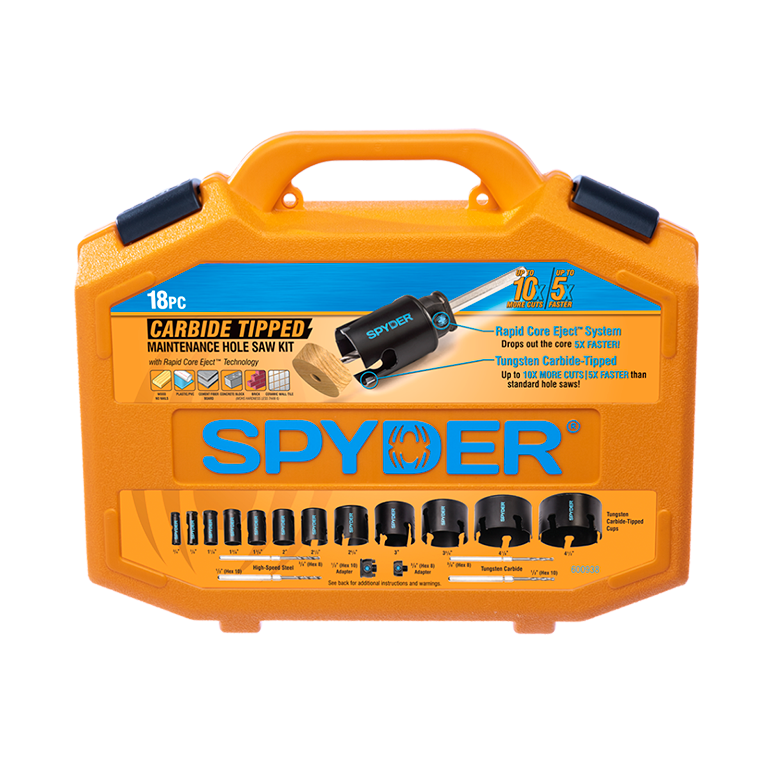 Spyder 18pc TCT Hole Saw Kit