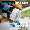 Spyder 600038CF 3-1/2 Tungsten Carbide Tipped (TCT) Non-Arbored Hole Saw Rapid Core Eject™