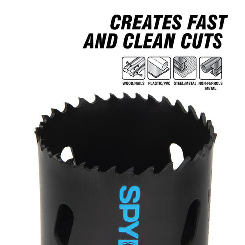 Spyder 600102CF 4-1/8 Bi-Metal Hole Saw Rapid Core Eject™