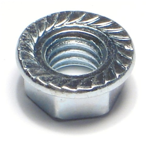 Monster Fastener Zinc Plated Case Hardened Steel Coarse Thread Hex Flange Nuts
