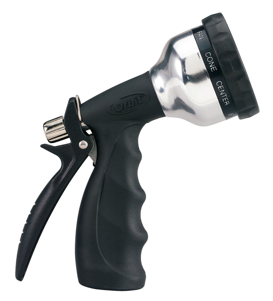 Orbit Ultralight 10-Pattern Metal Rear Trigger Hose Nozzle