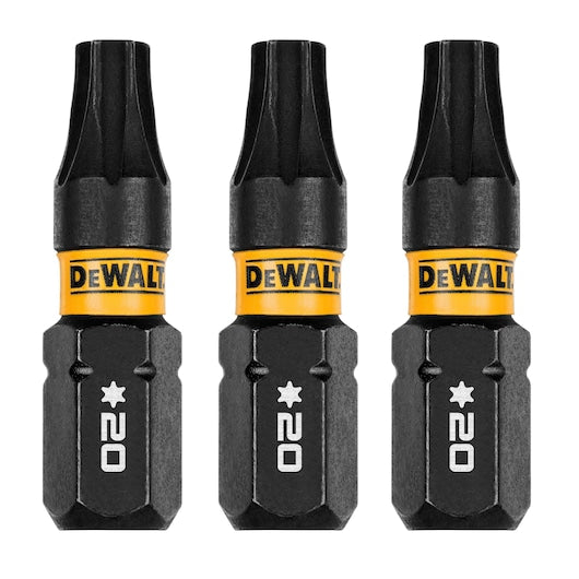 DEWALT® ELITE SERIES 1 in. Bits for T20 (3 Pk)