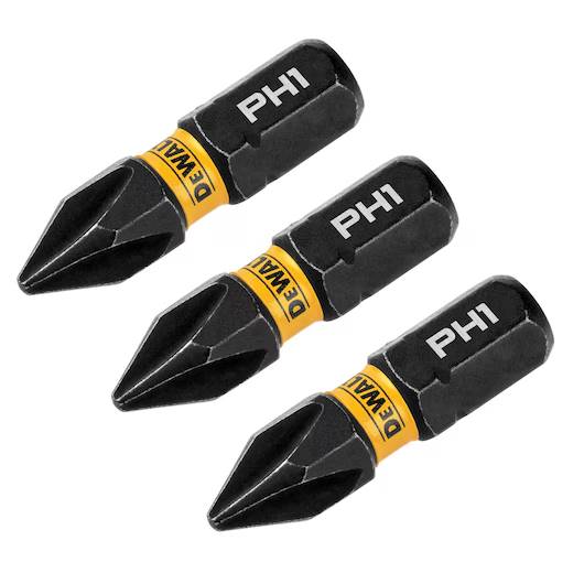 Dewalt ELITE SERIES 1 in. Bits for PH1 (3 Pk)