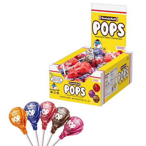 Tootsie Pops Assorted Flavors (100 ct. Box)