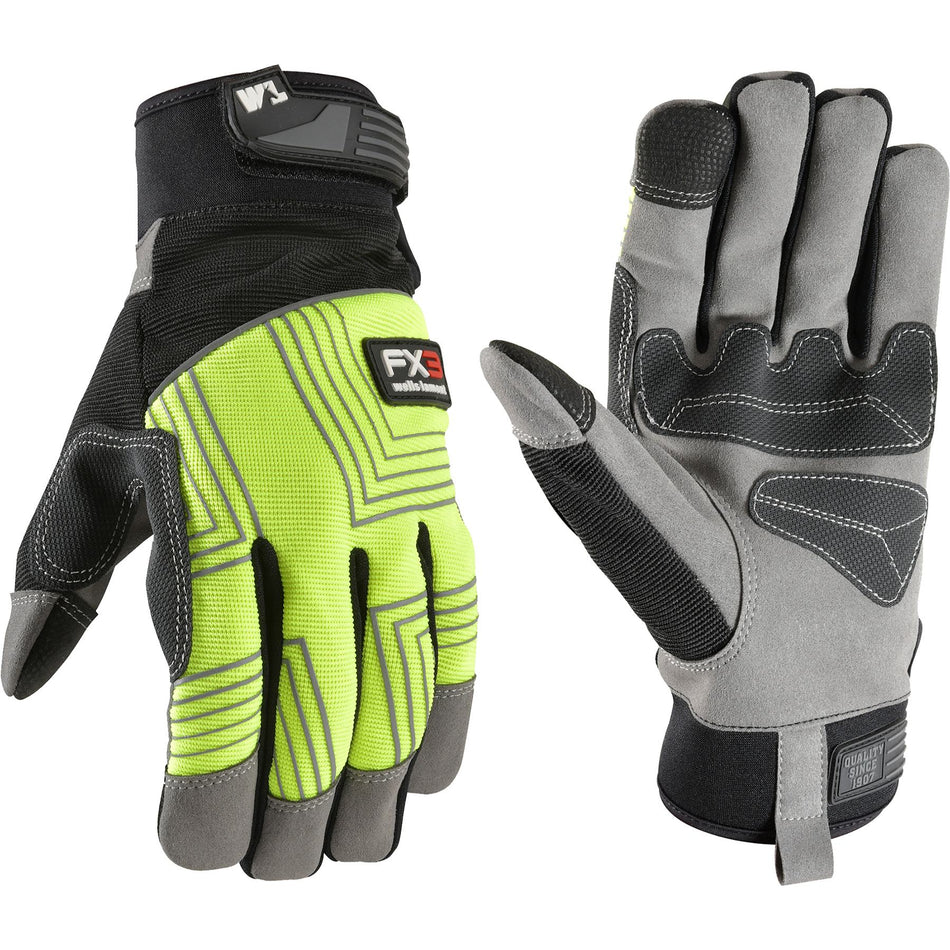 Wells Lamont Men’s FX3® Synthetic Leather Adjustable Wrist Gloves