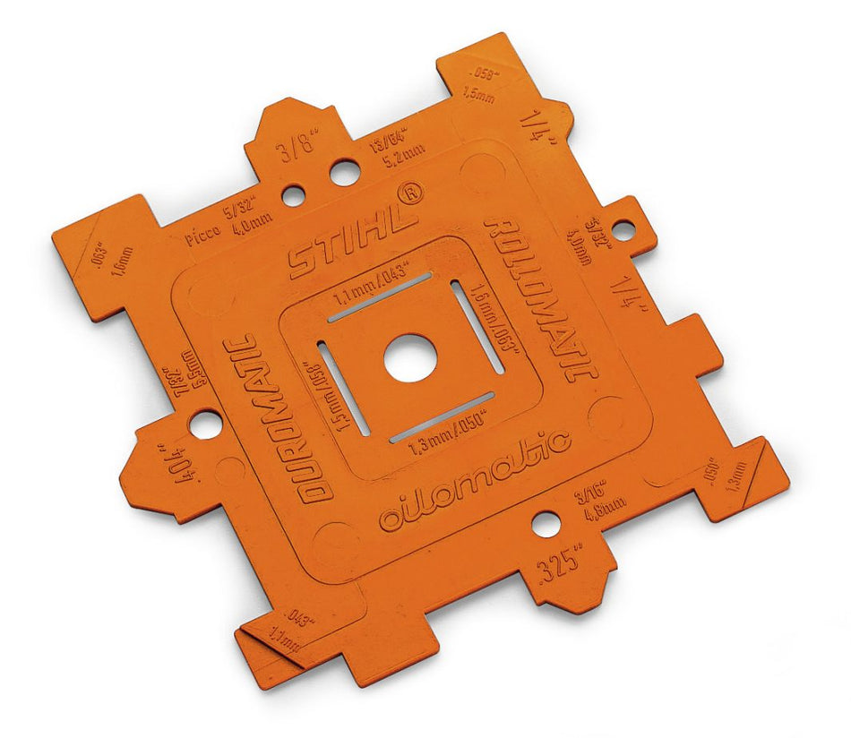 STIHL Chain, Bar, & Sprocket ID Gauge