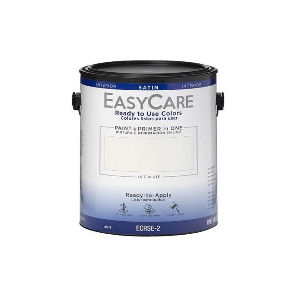 True Value EasyCare Ready to Use Colors 1 Gal. Off White Interior Satin Acrylic Latex Paint