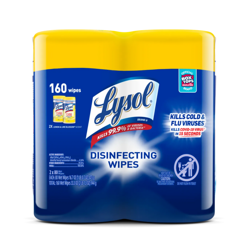 LYSOL® Disinfecting Wipes Lemon & Lime Blossom®