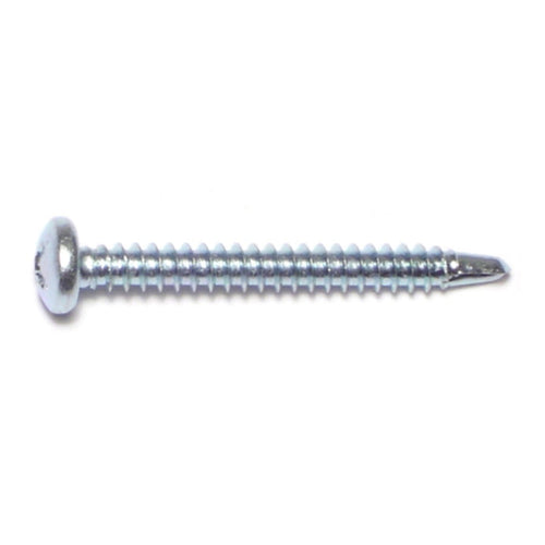 Monster Fastener Zinc Plated Steel Phillips Pan Head Self-Drilling Screws