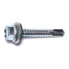 Monster Fastener Zinc Plated Steel Hex Bonded Washer Head Self-Drilling Screws