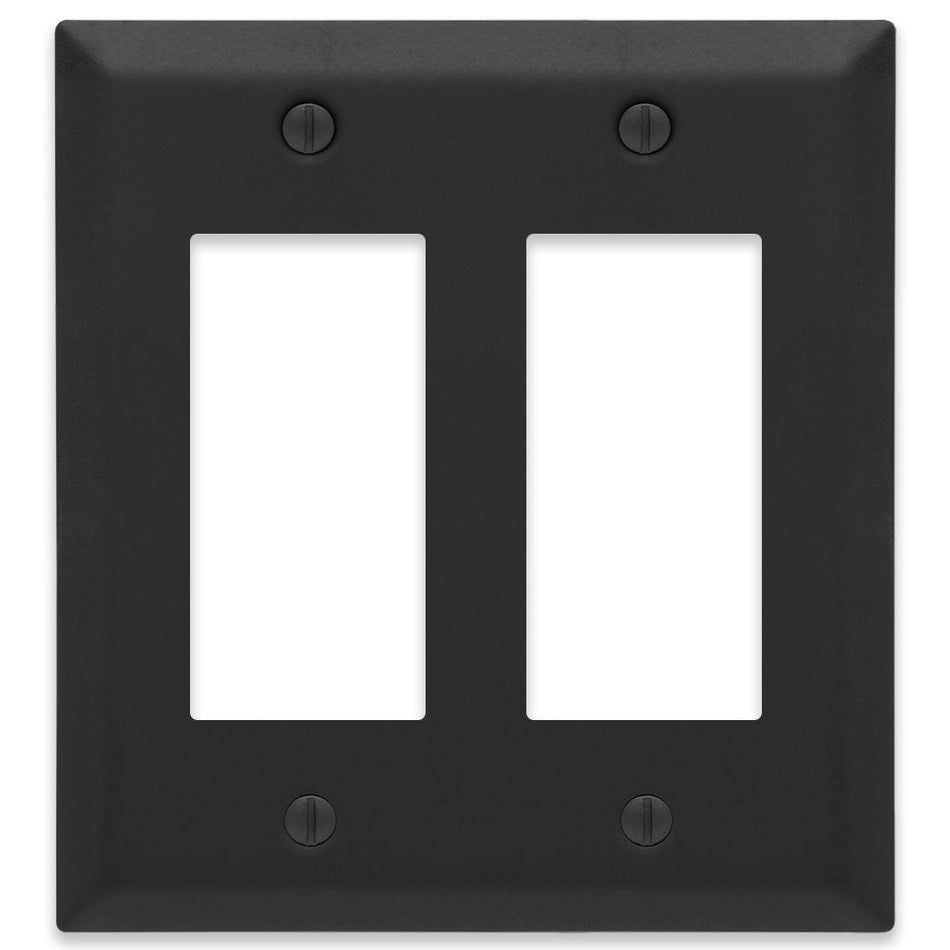 Amerelle Century - Matte Black Decorative wallplate