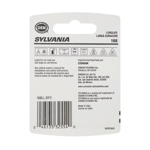 Sylvania 168 Long Life Mini Bulb