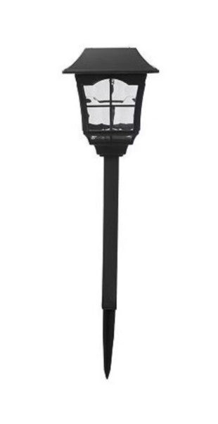 Fusion Black Plastic Square Solar Stake Light