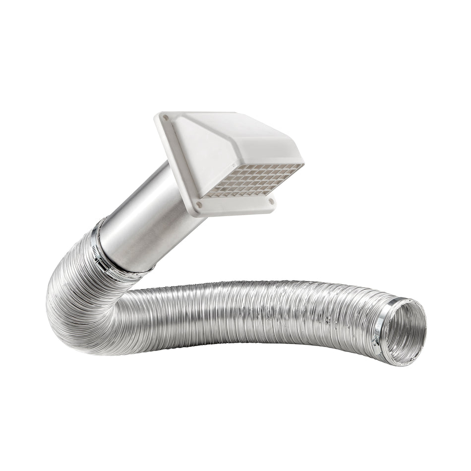 Lambro 8 Foot Dryer Exhaust Wall Hood Vent Kit