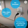 GE Cync Indoor Smart Plug, Smart Outlet Control, WiFi Outlet, Matter Compatible, Works with Alexa and Google Home