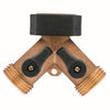 Orbit Brass 2-Way Shut-Off Hose Y Adapter