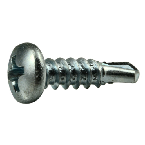 Monster Fastener Zinc Plated Steel Phillips Pan Head Self-Drilling Screws