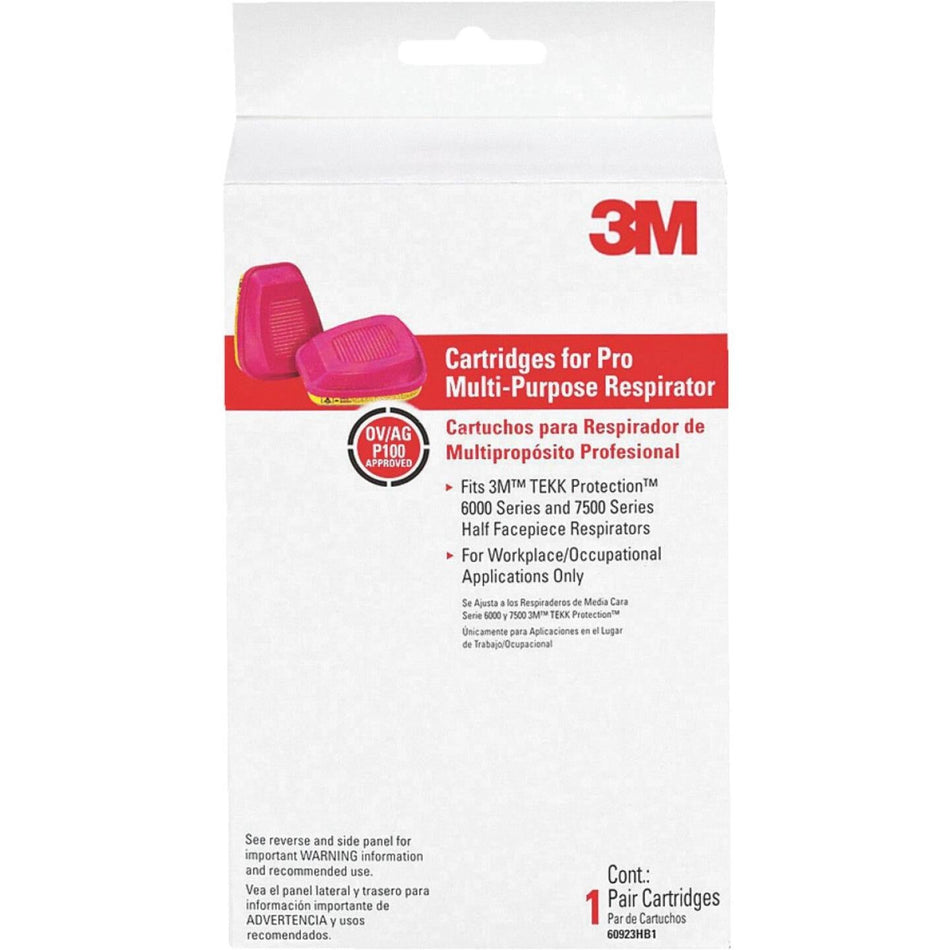 3M OV/AG/ P100 Multipurpose Replacement Filter Cartridge (2-Pack)